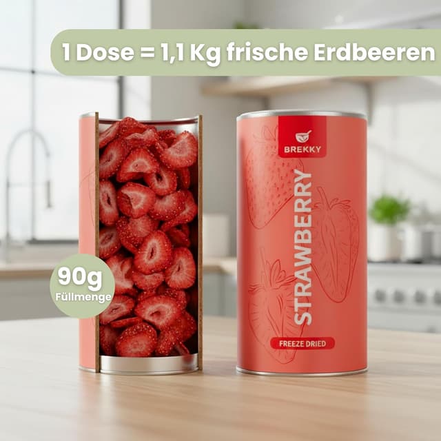Thumbnail 5 de BREKKY Gefriergetrocknete Erdbeeren 100 g