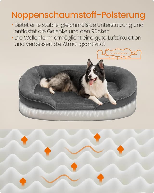 Thumbnail 2 de Feandrea Hundebett Groß 91x68x18 cm orthopädisch