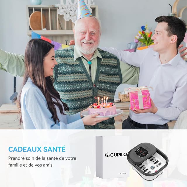 Thumbnail 6 de CuPiLo Fußbad-Massagegerät Wärmefunktion