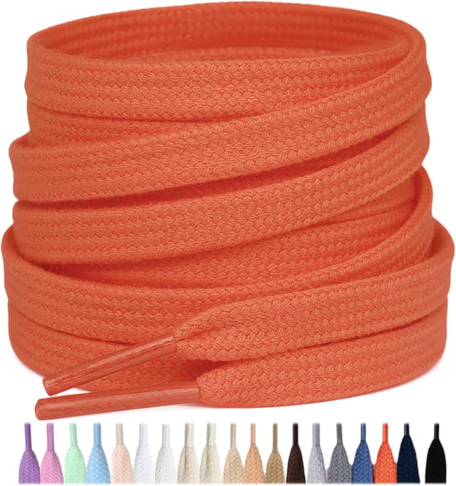 Thumbnail 3 de Stepace Lacets plats 100% coton 8 mm — 2 paires