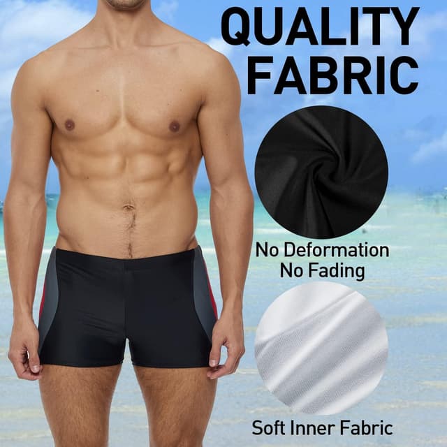 Detalle de Arcweg costume da bagno uomo con coulisse: pantaloncini/boxershorts slip per piscina e spiaggia