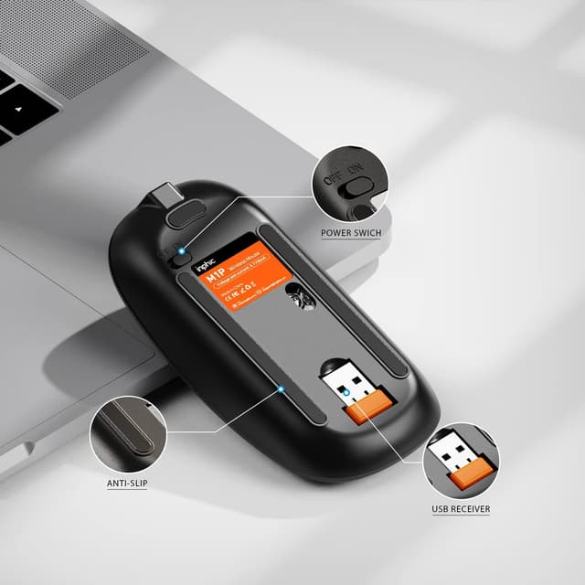 Thumbnail 6 de INPHIC Wireless Mouse Rechargeable 1600 DPI