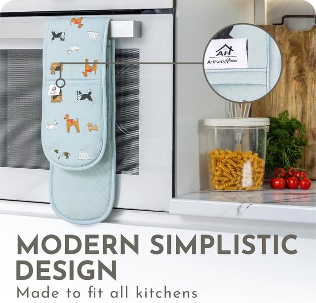 Thumbnail 4 de Dog Oven Gloves Thick Quilted Cotton Oven Mitts