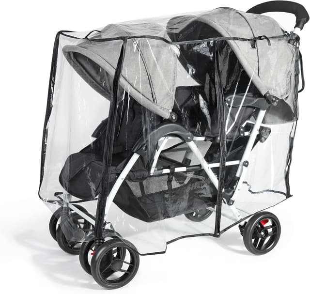 Thumbnail 6 de Orzbow Universal Rain Cover for Double Pushchair ๐