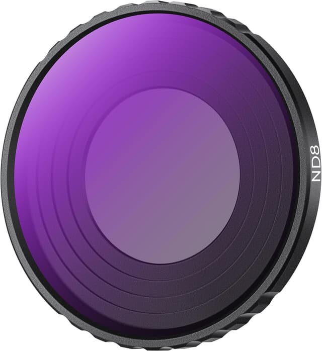 Detalle de K&F Concept ND8 filter for DJI Osmo Action 5 Pro / Action 4 / Action 3 – 3-stop neutral density (optical glass)