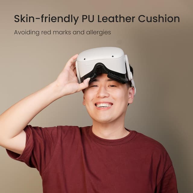 Detalle 2 de KIWI design Comfort Face Pad Cushion for Quest 2 VR headset