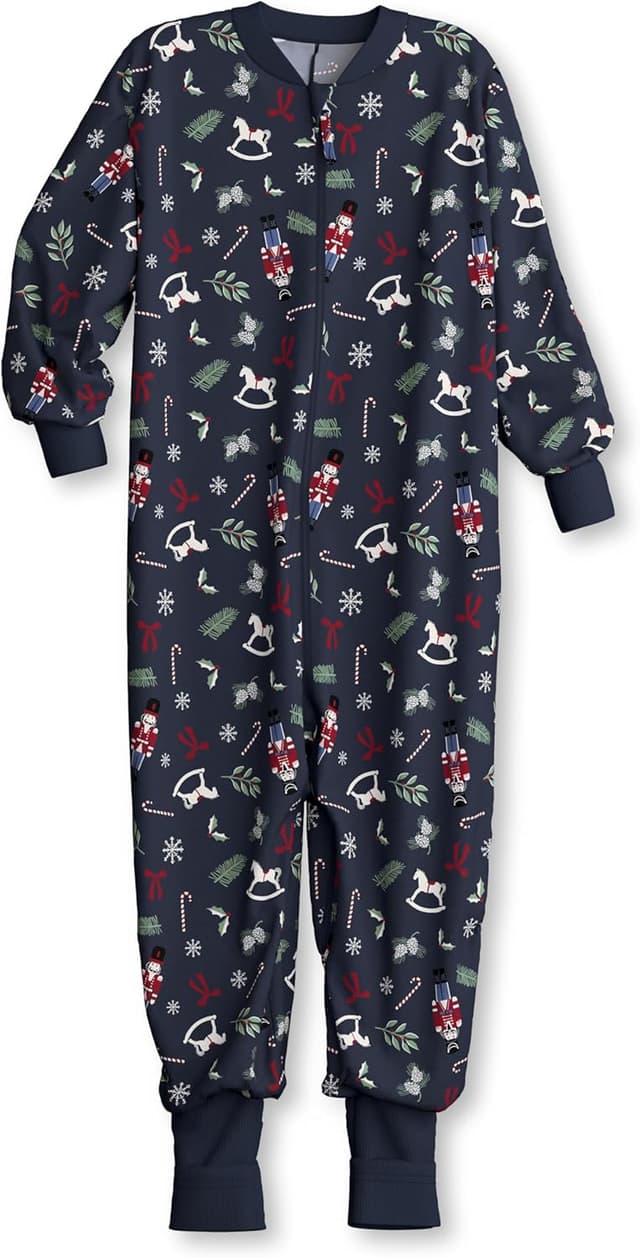 Detalle de CALIDA Family & Friends Jumpsuit Kinder aus 100% Bio-Baumwolle – hautfreundlich & atmungsaktiv