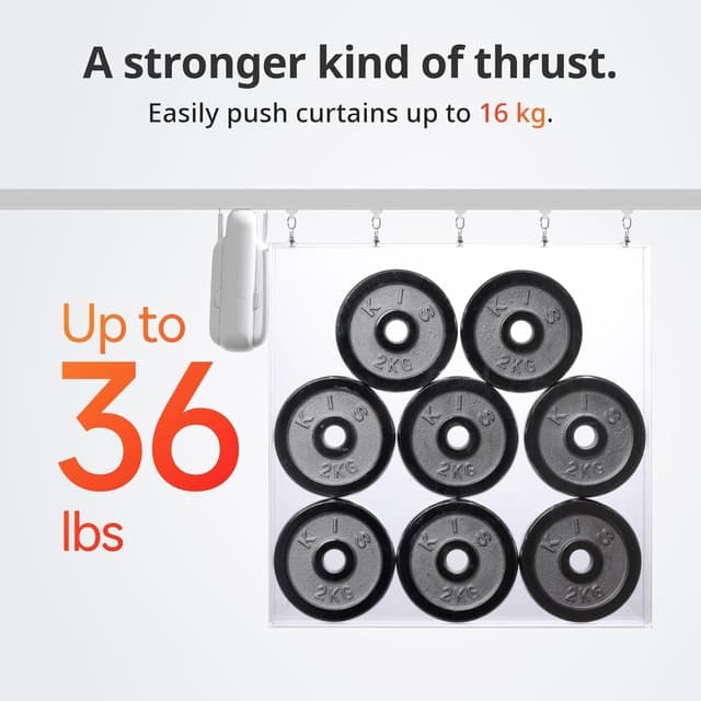 Thumbnail 6 de SwitchBot Smart Automatischer Vorhangöffner Curtain 3 (U Rail) – Bluetooth-Fernbedienung mit App/Timer