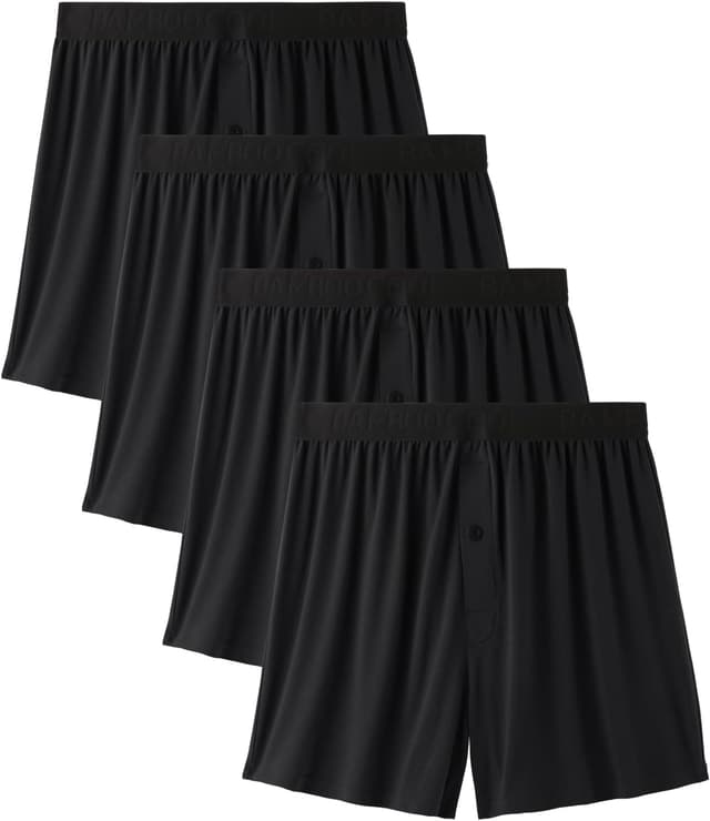 Detalle de BAMBOO COOL Mens Bamboo Boxer Shorts 4 Pack