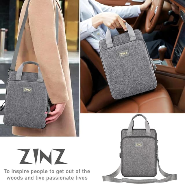 Detalle 2 de ZINZ 12.9–13" Laptop Case Shoulder Bag (Expandable) with valuables compartment