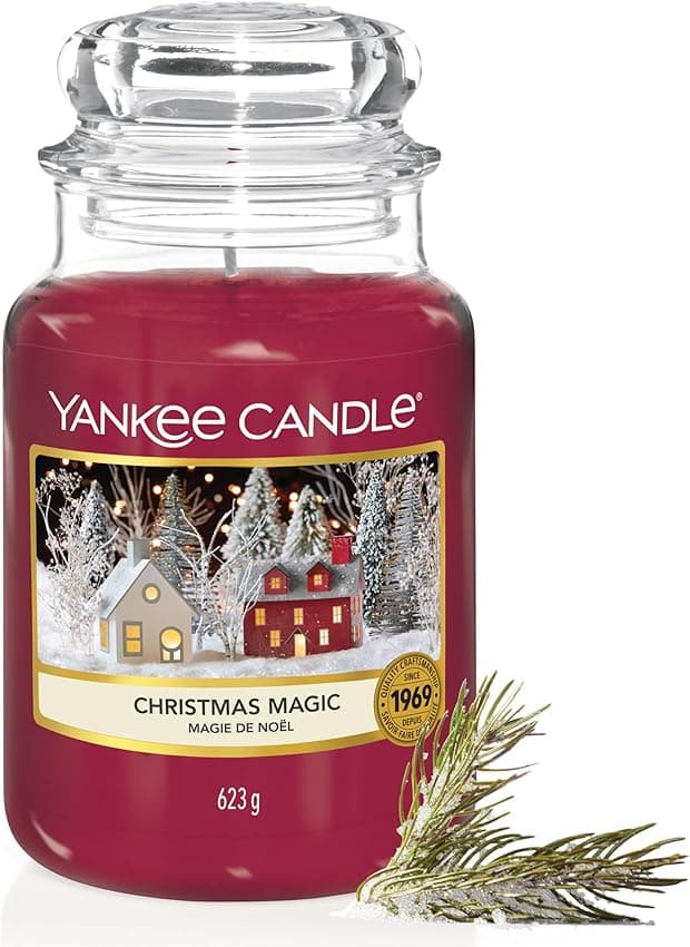 Imagen de Yankee Candle Christmas Magic — Vela en tarro grande 🕯️ en OfertitasTOP