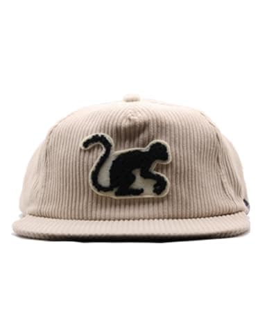 Detalle 2 de Surf Monkey Casquette snapback en velours côtelé visière plate (taille unique)