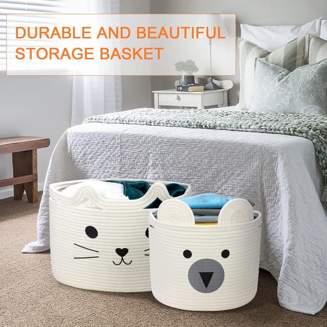 Thumbnail 6 de Goodheim Cesto portaoggetti per bambini orso bianco