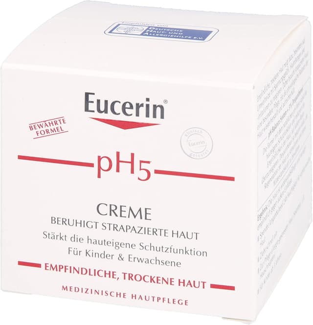 Detalle de Eucerin Crème pH5 75 ml — soin apaisant pour peau sensible
