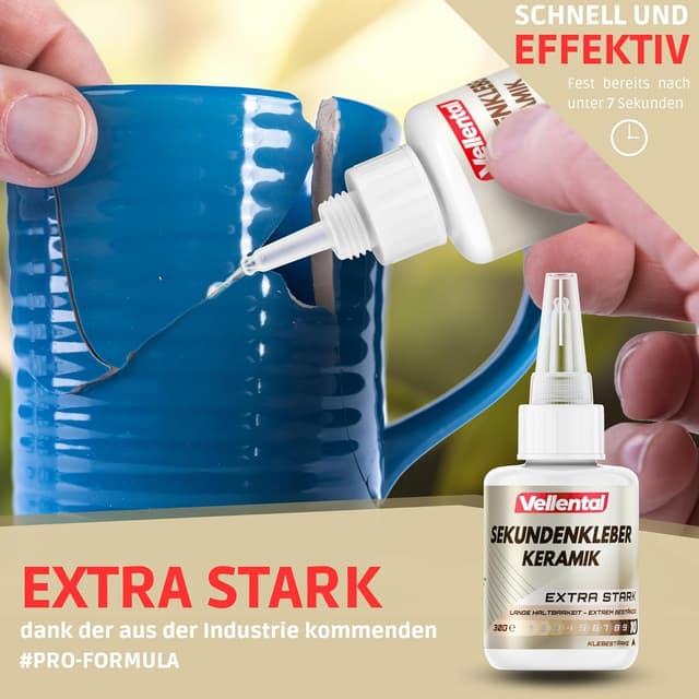 Thumbnail 1 de Sekundenkleber Gel für Keramik 30g