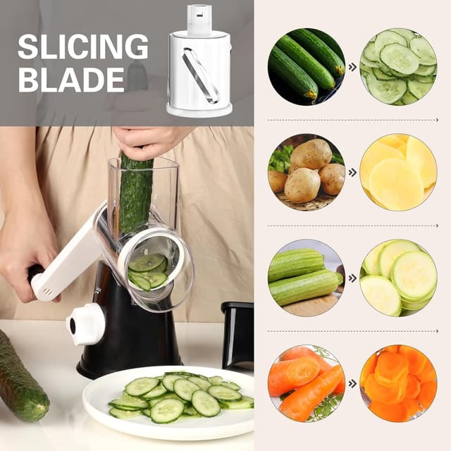 Thumbnail 2 de Cambom Kitchen Rotary Cheese Grater 3 🧀