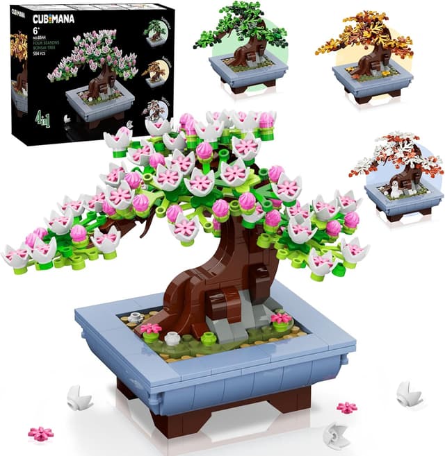 Detalle de CUBIMANA Cherry Blossoms Bonsai Set