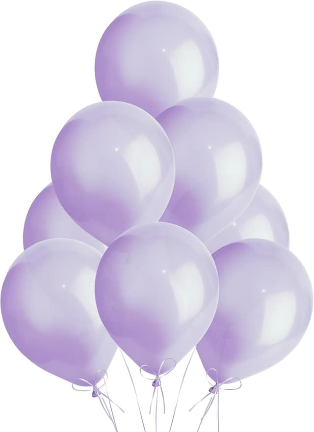 Detalle de Metallic Purple Balloons 100 Pack (Large 12 inch) thick latex biodegradable party balloons