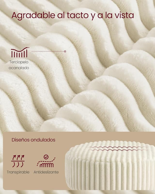 Detalle 2 de VASAGLE LJB128WD01 sgabello da trucco 360°