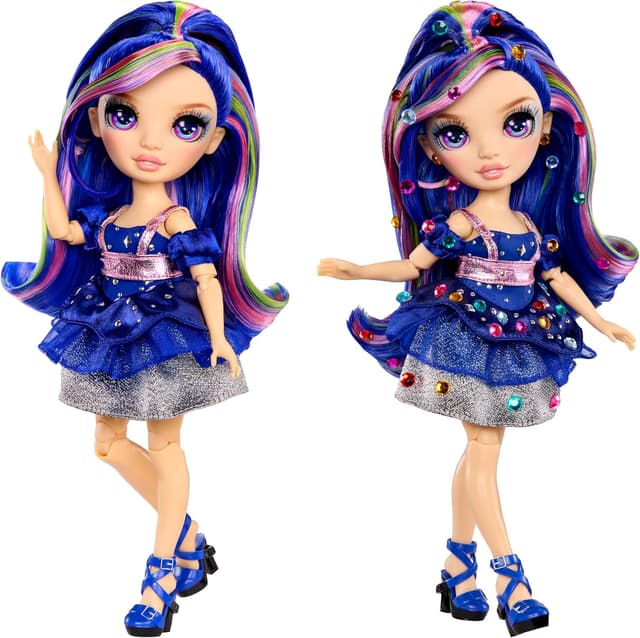 Thumbnail 2 de Rainbow High Be Dazzling – Genevieve Bleue (28 cm) Modepuppe mit Verzierungswerkzeug