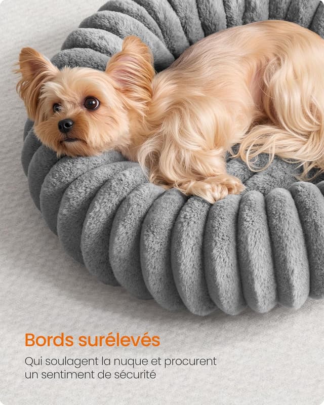 Detalle 2 de Feandrea Panier pour chien et chat petite taille PGW301GD01 (diamètre 50 cm) avec coussin lavable antidérapant