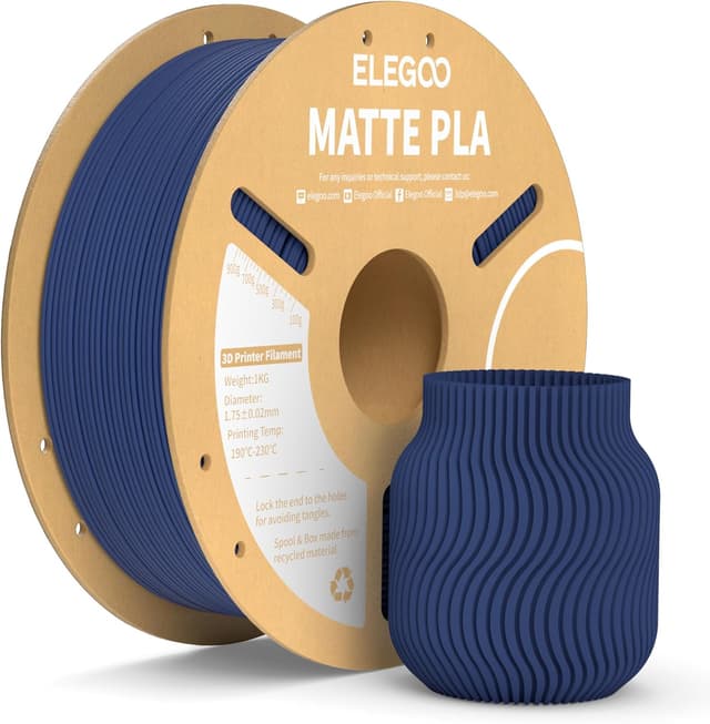 Imagen de ELEGOO Matte PLA Filament Navy Blue 1kg 1.75mm 🖨 en OfertitasTOP