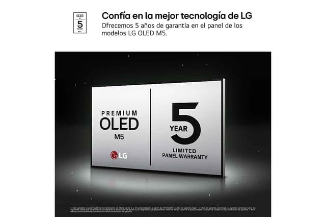 Detalle 1 de LG OLED97M59LA Smart TV OLED evo AI M5 97" 4K 2025