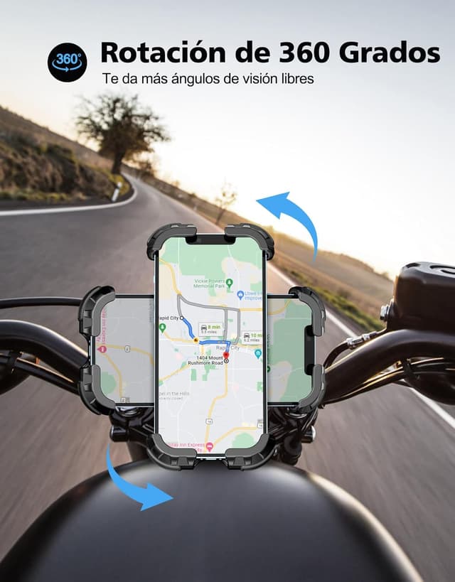 Thumbnail 3 de Glangeh Soporte móvil bici 360° para manillar