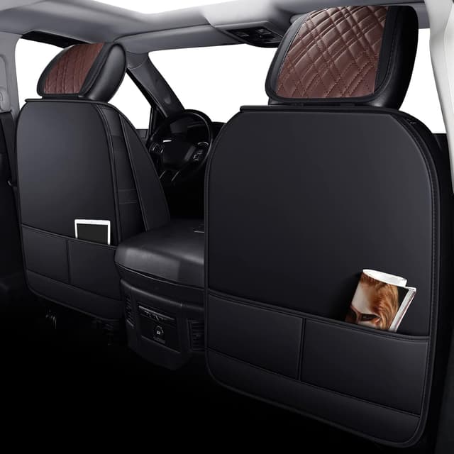 Detalle 2 de YIERTAI Car Seat Covers for Dodge Ram 2009-2026 Brown