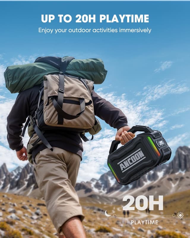 Thumbnail 4 de ANCOON 80W Bluetooth Portable Speaker with Bass