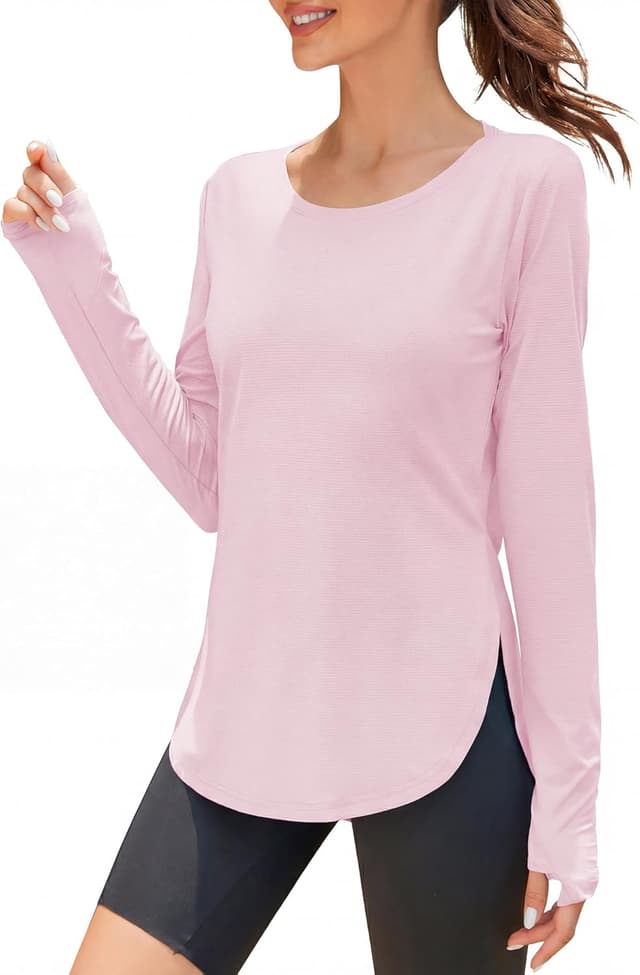Detalle de Rapbin long sleeve gym top, UPF 50+