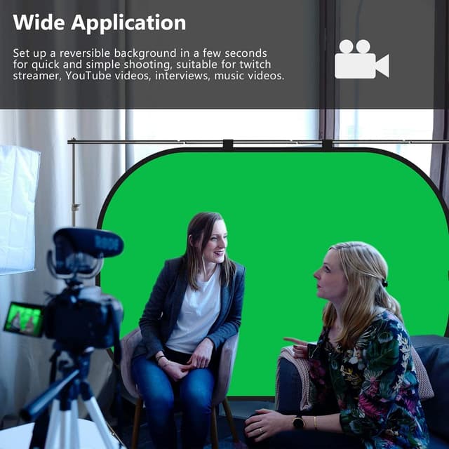 Thumbnail 3 de FOTOCREAT 5X 6.5ft Portable Green Screen