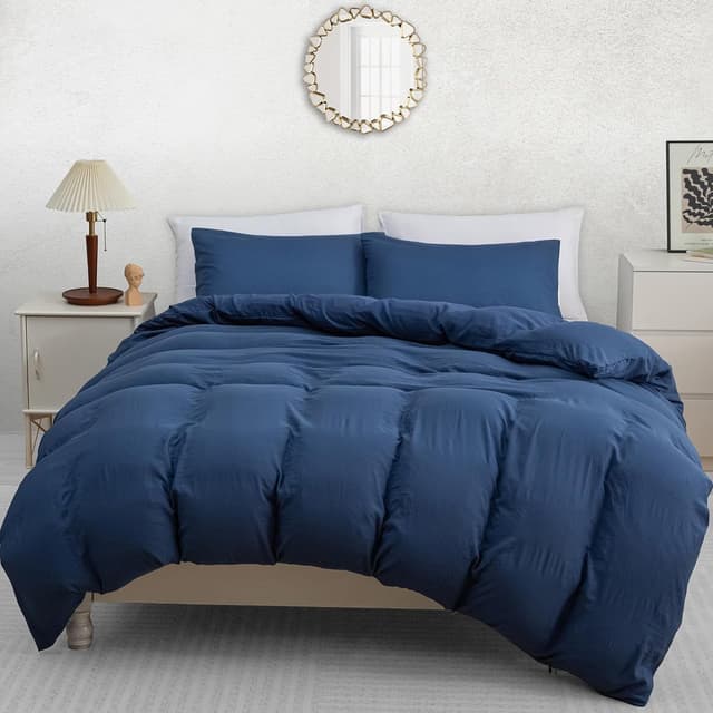 Detalle 2 de Pamposh King Size Duvet Cover Set (3-Piece) – Pre-Washed Microfibre Bedding Set with Zip Closure