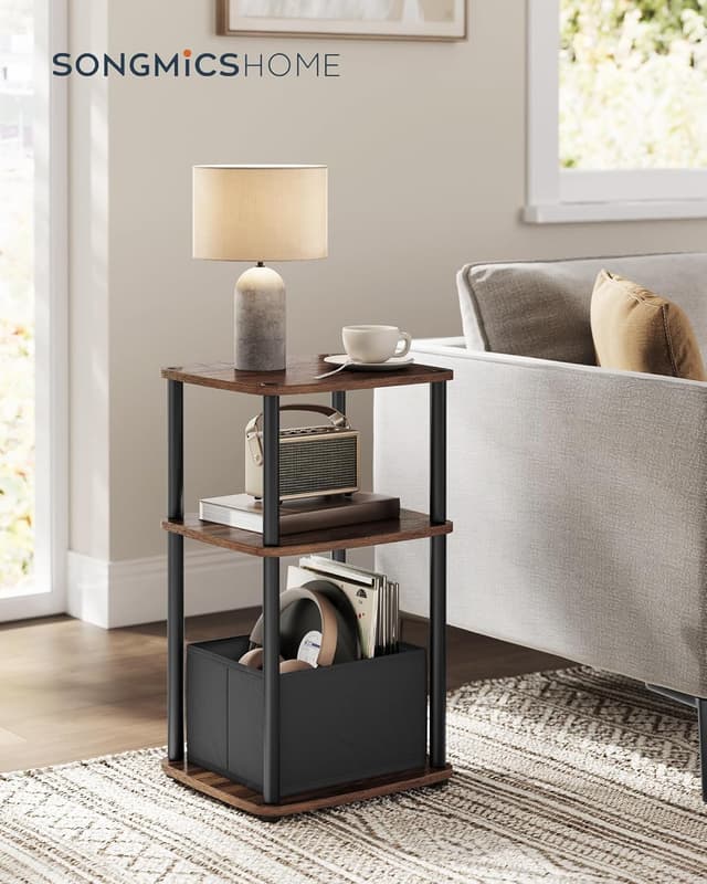 Thumbnail 2 de SONGMICS HOME Mesa Auxiliar Nogal Ébano 🛋