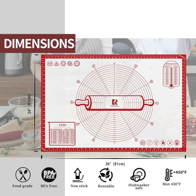 Thumbnail 4 de KitchenRaku Tapete Antiadherente 91x61cm 🍰