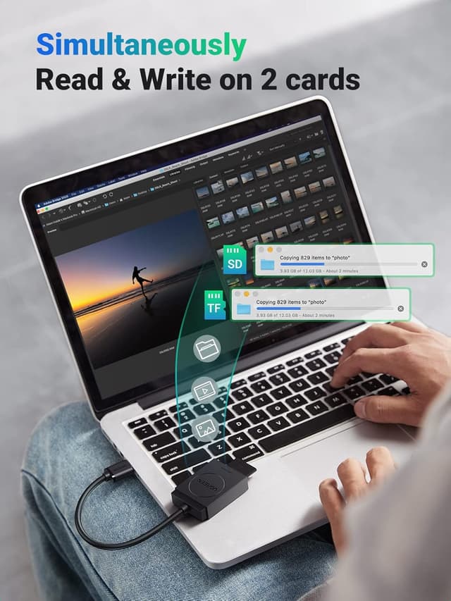 Thumbnail 2 de UGREEN SD Card Reader 170 Mb/s adapter for SD/TF cards