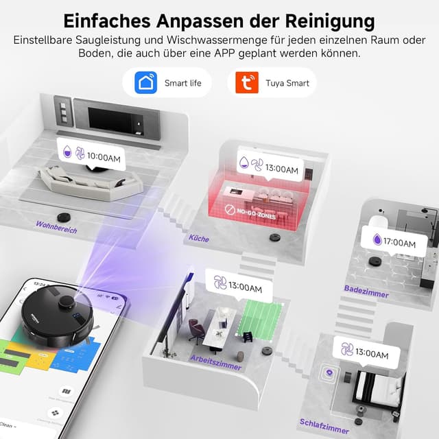 Thumbnail 4 de MONSGA MS1 MAX 5000Pa Saugroboter 🧹