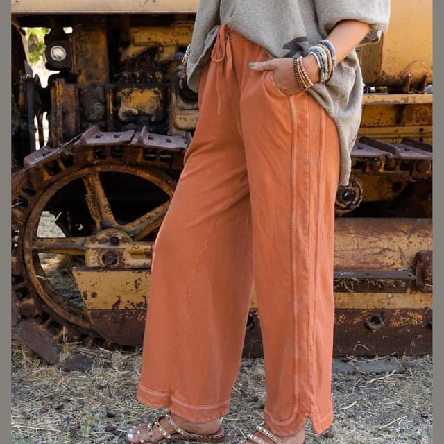 Detalle 2 de Hixiaohe Wide Leg Sweatpants High Waist