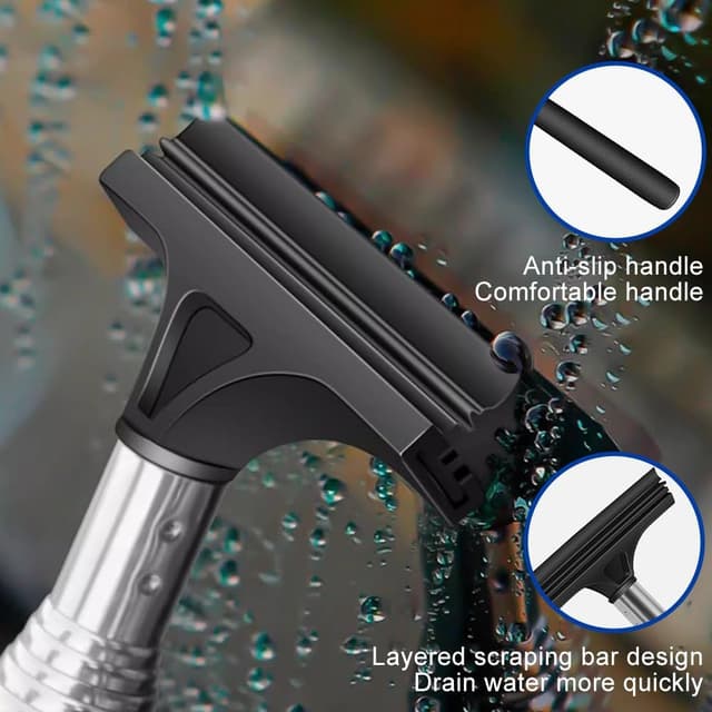 Detalle de Tharvolex 2 PCS Retractable Auto Rearview Mirror Wiper (Mini Squeegee) for Windshields & More