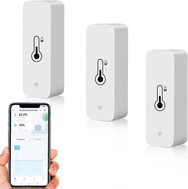 Imagen de Termometro igrometro smart WiFi per ambienti 3 pezzi 🌡 en OfertitasTOP