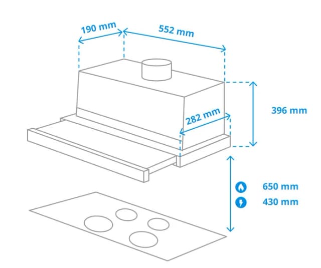Thumbnail 14 de Bauknecht DBAH 65 LM X – Abzugshaube 62 dB