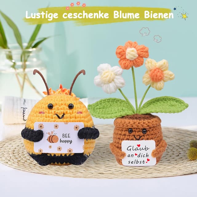 Thumbnail 6 de Positive Pocket Hug Biene und Sonnenblume 2er