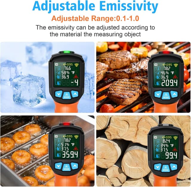 Thumbnail 5 de MESTEK Infrared Thermometer Gun −58°F to 1472°F