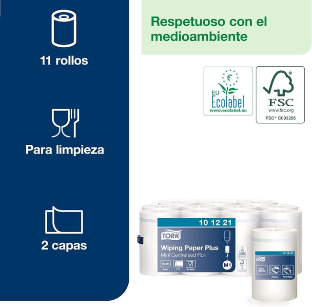 Thumbnail 1 de Tork 101221 Papel de secado extra M1
