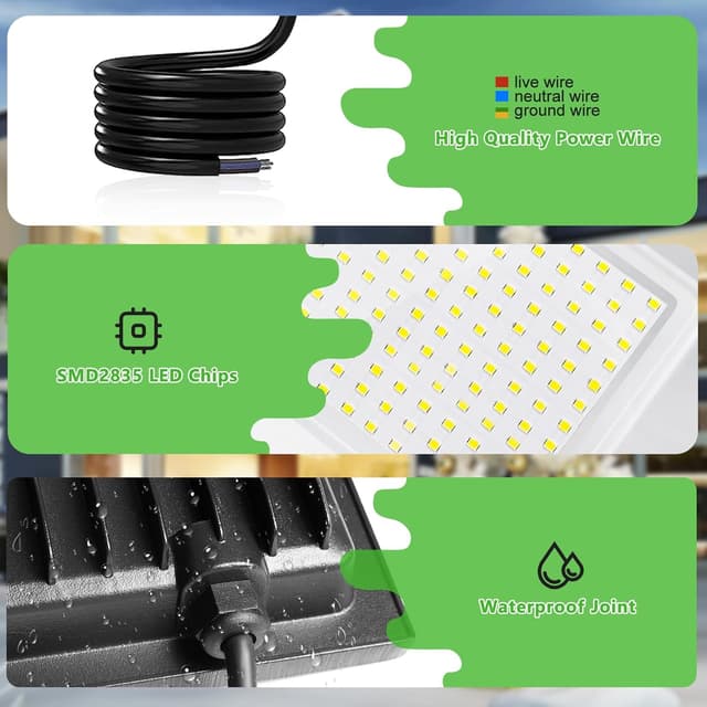 Detalle 2 de Foco LED Exterior 300W 30000LM 7000K