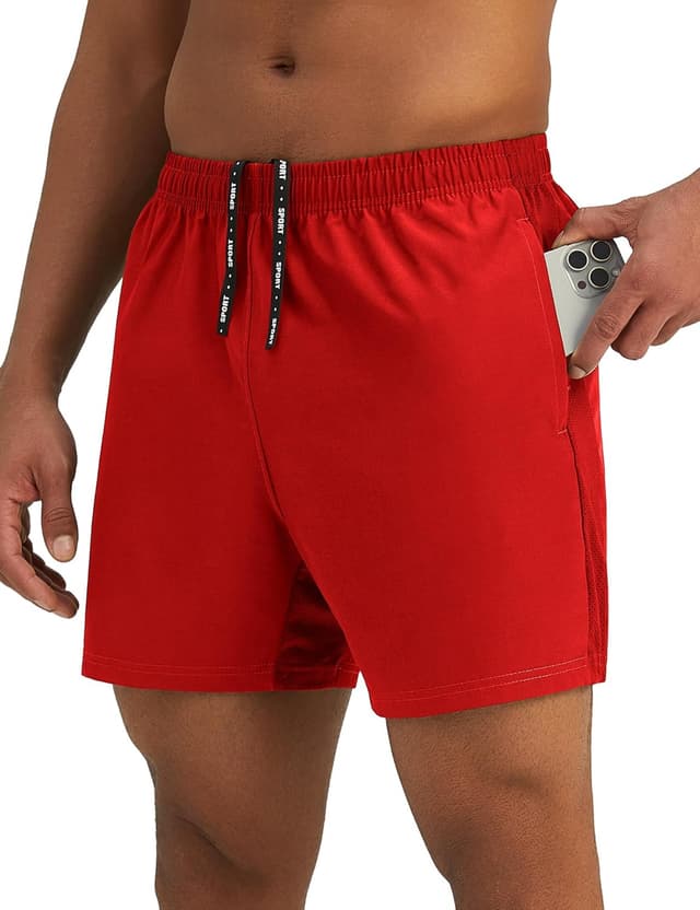 Thumbnail 6 de Pesfix Men’s 7'' Lightweight Athletic Shorts with Quick-Dry Fabric and Zipper Pockets