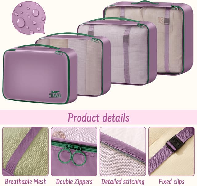 Detalle 2 de MOFELON Koffer Organizer 8 Stück