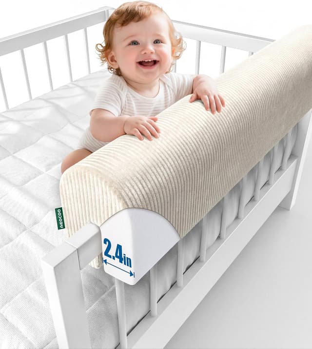 Detalle de AEOCOO Bettgitter für Kleinkinder 90 x 14 x 30 cm