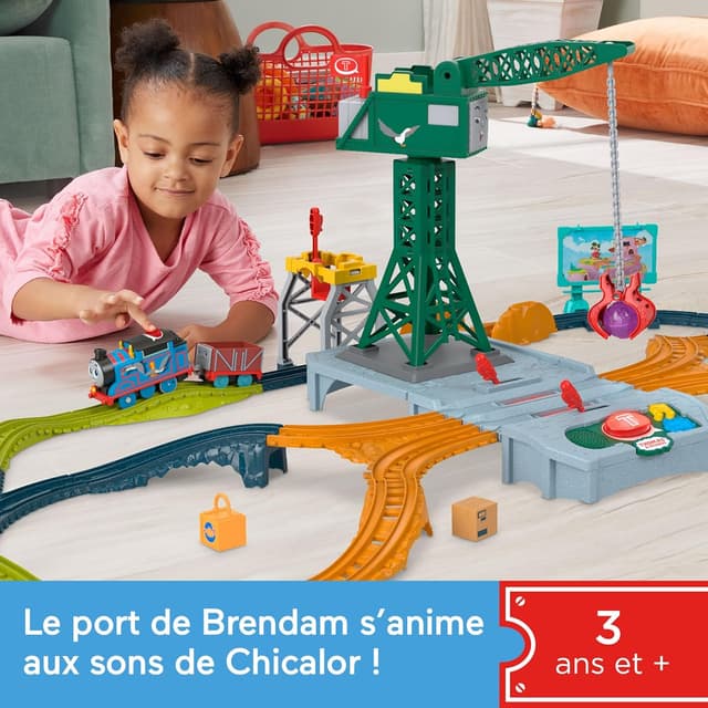 Detalle de Thomas & Friends Fisher-Price Coffret HRC47 – 4,40 m de circuit motorisé avec plus de 60 sons et thèmes