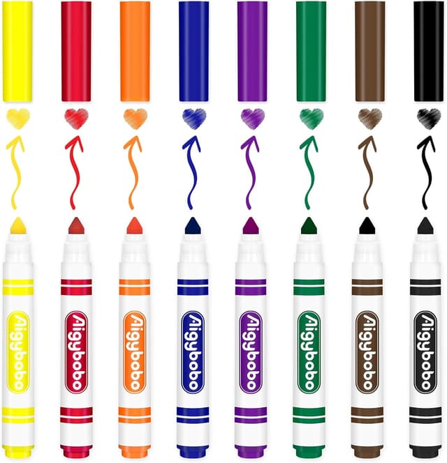Thumbnail 1 de Aigybobo 200 Count Washable Markers Bulk